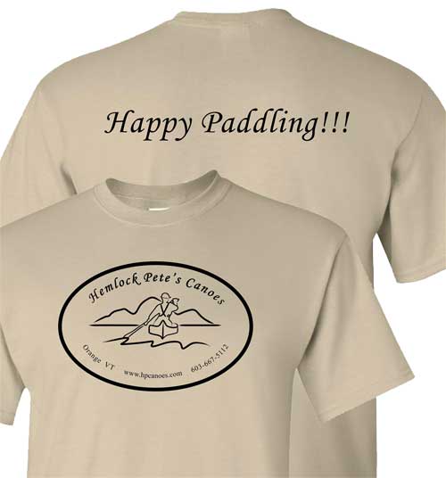 Hemlock Pete's t-shirt - Happy Paddling
